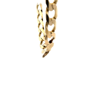 9ct yellow gold curb bracelet 36.9g (sh27819b)
