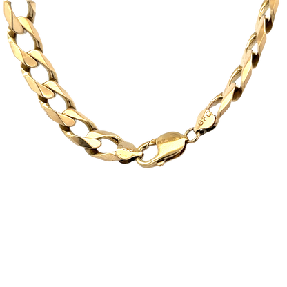 9ct yellow gold curb bracelet 36.9g (sh27819b)