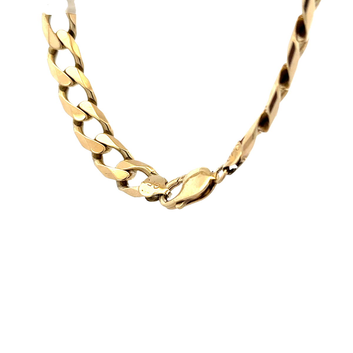 9ct yellow gold curb bracelet 36.9g (sh27819b)