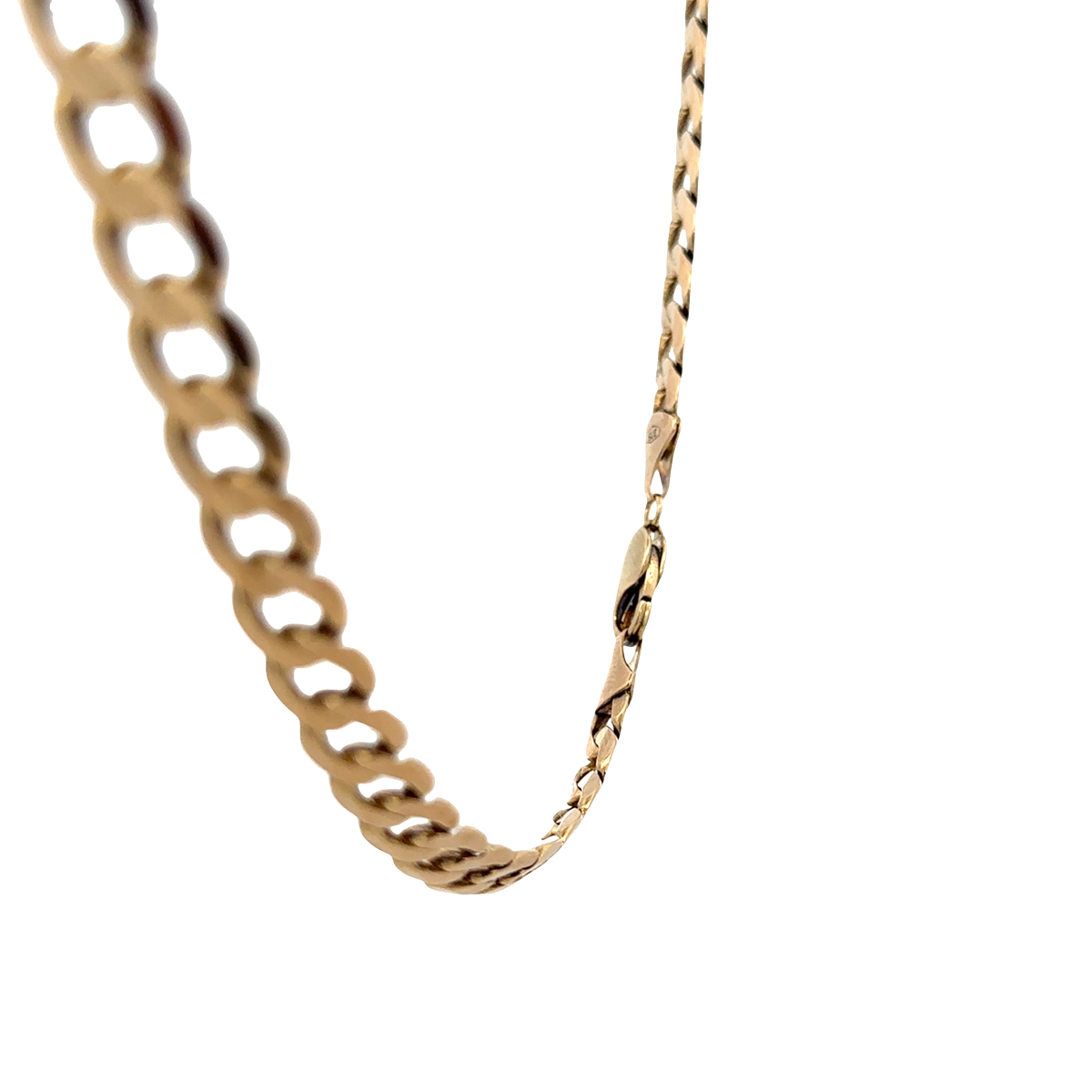 9ct yellow gold curb chain 47.5g (sh27835b)