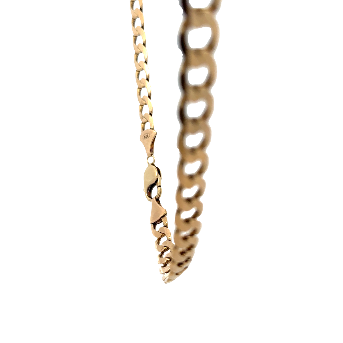 9ct yellow gold curb chain 47.5g (sh27835b)