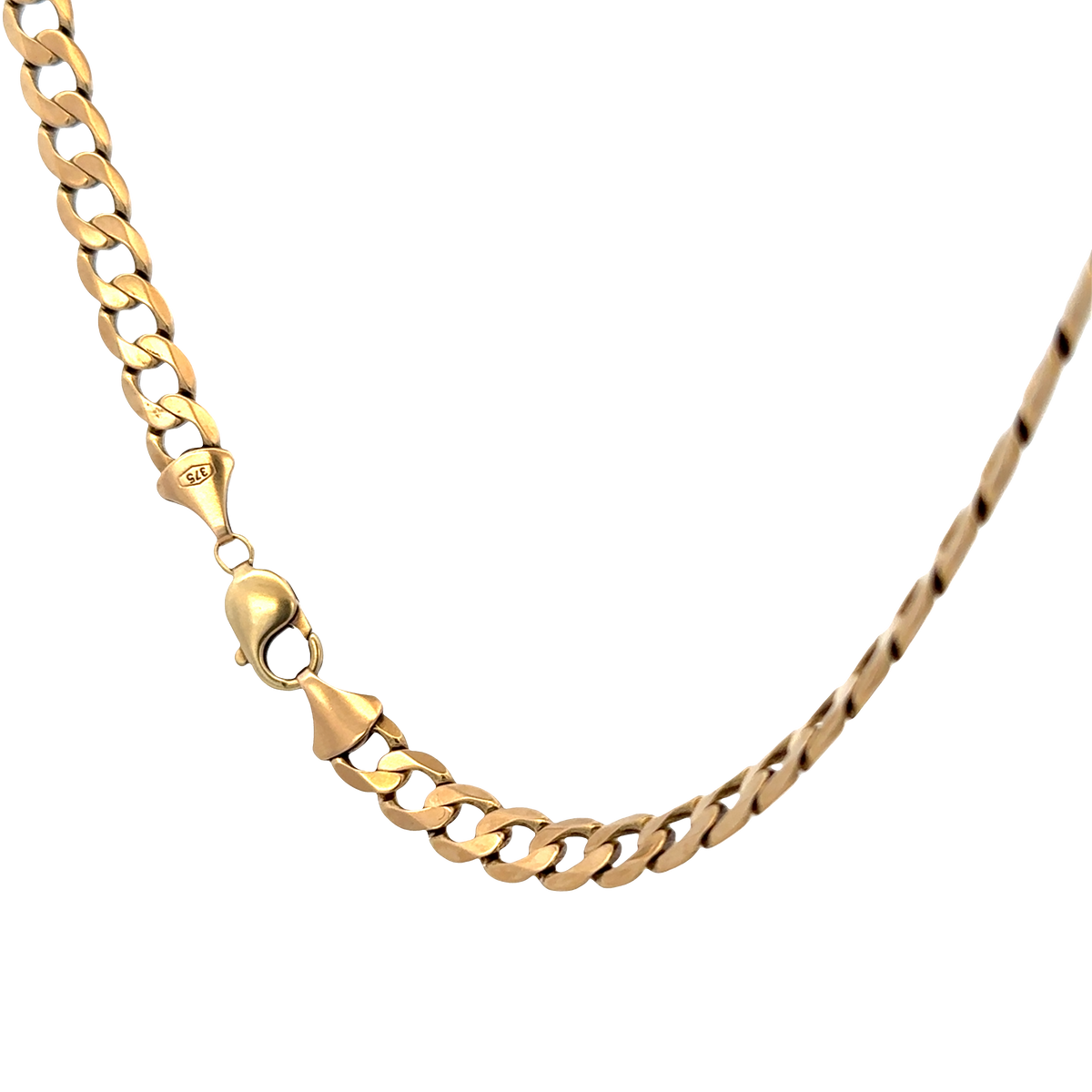 9ct yellow gold curb chain 47.5g (sh27835b)