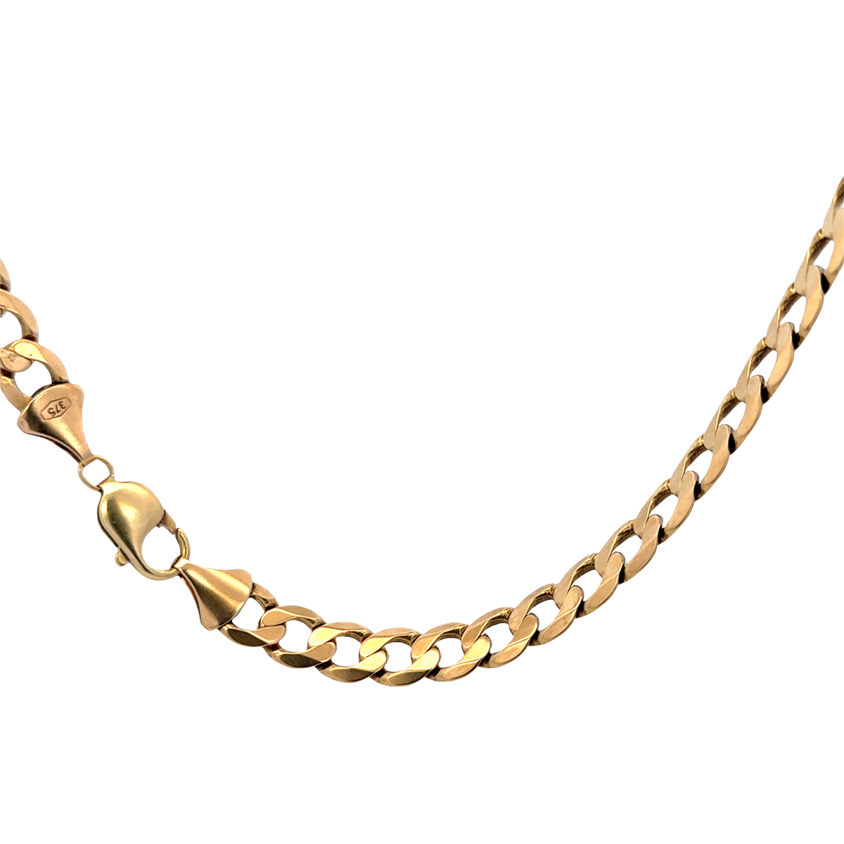 9ct yellow gold curb chain 47.5g (sh27835b)