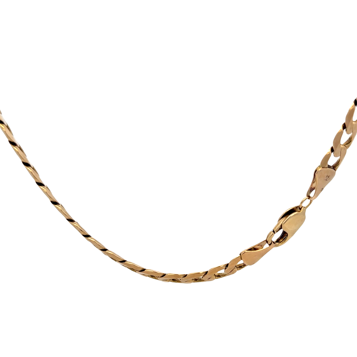 9ct yellow gold curb chain 47.5g (sh27835b)