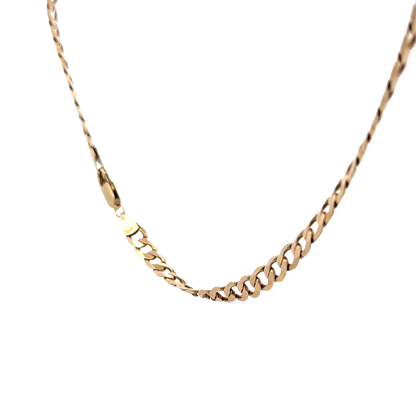 9ct yellow gold curb chain 19.3g (sh27821b)