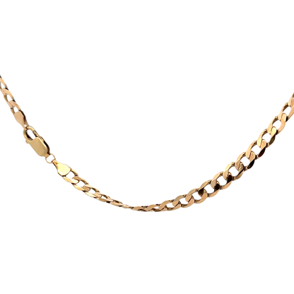 9ct yellow gold curb chain 19.3g (sh27821b)