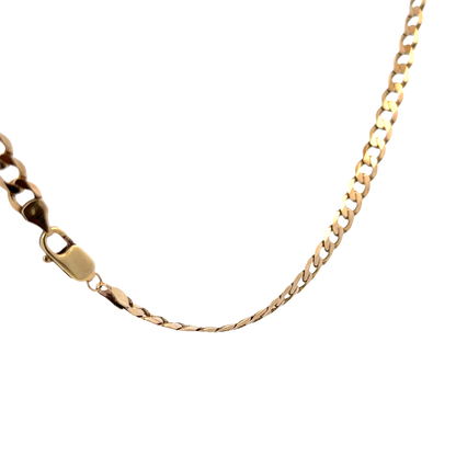 9ct yellow gold curb chain 19.3g (sh27821b)
