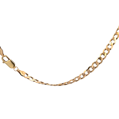 9ct yellow gold curb chain 19.3g (sh27821b)