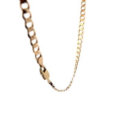 9ct yellow gold curb chain 19.3g (sh27821b)