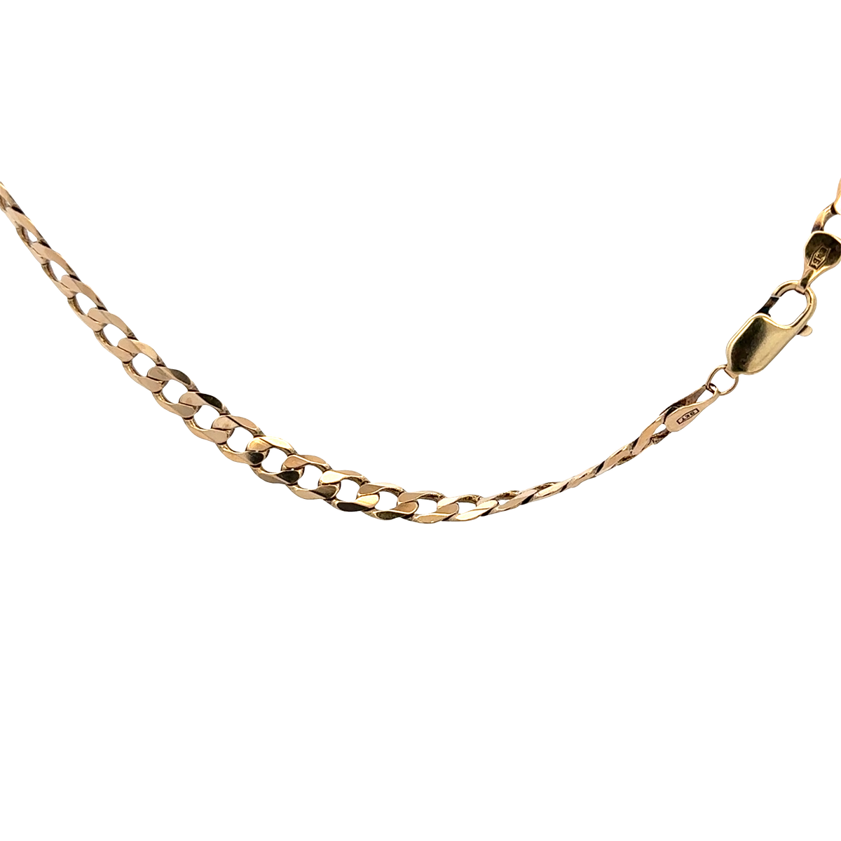 9ct yellow gold curb chain 19.3g (sh27821b)
