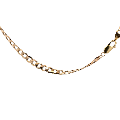 9ct yellow gold curb chain 19.3g (sh27821b)