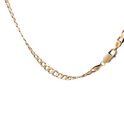 9ct yellow gold curb chain 19.3g (sh27821b)