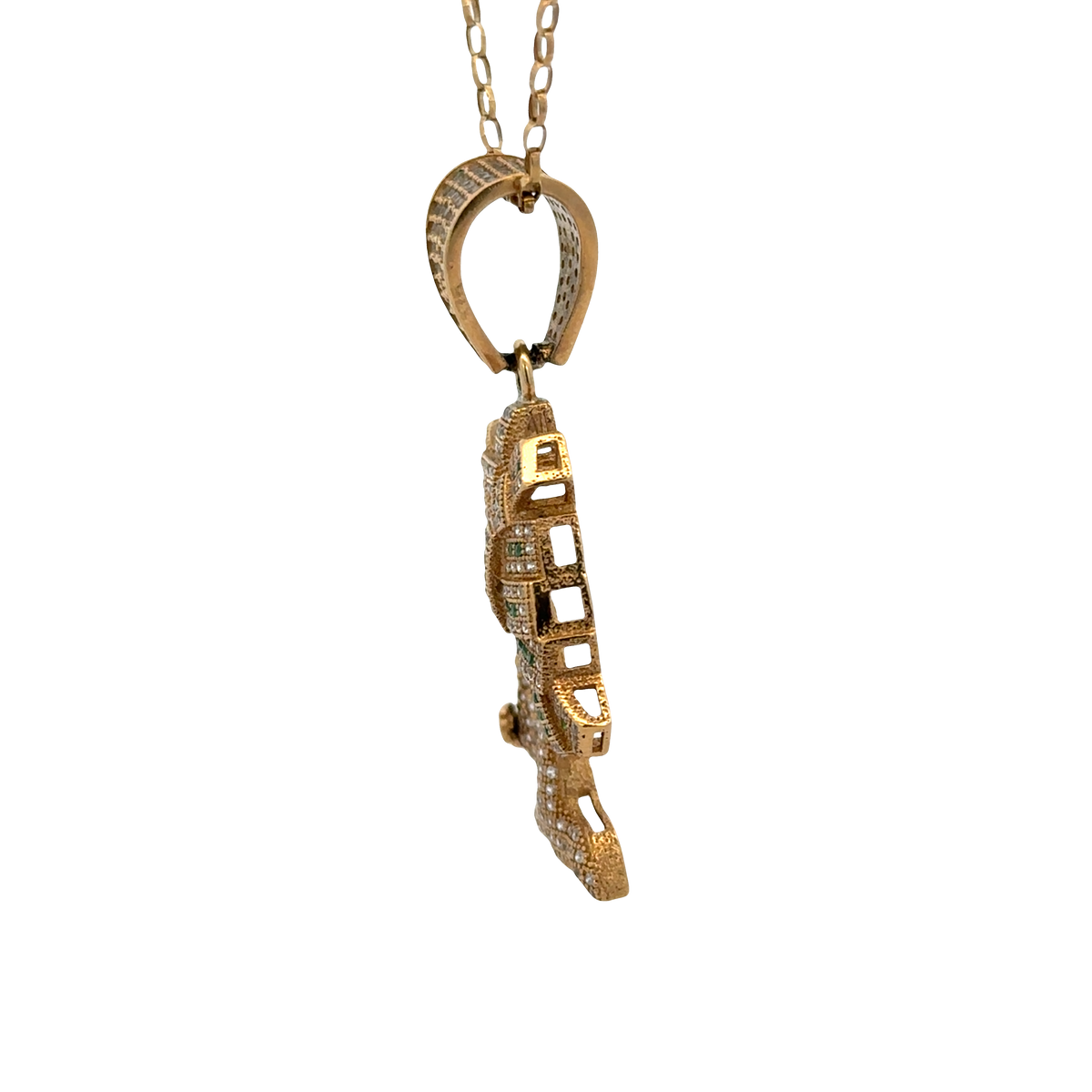9ct yellow gold money tree pendant 7.9g (sh27779b)