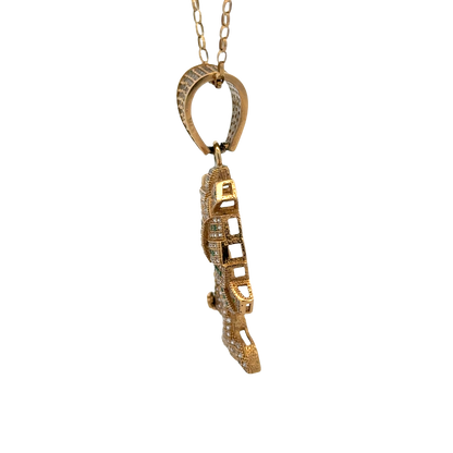 9ct yellow gold money tree pendant 7.9g (sh27779b)
