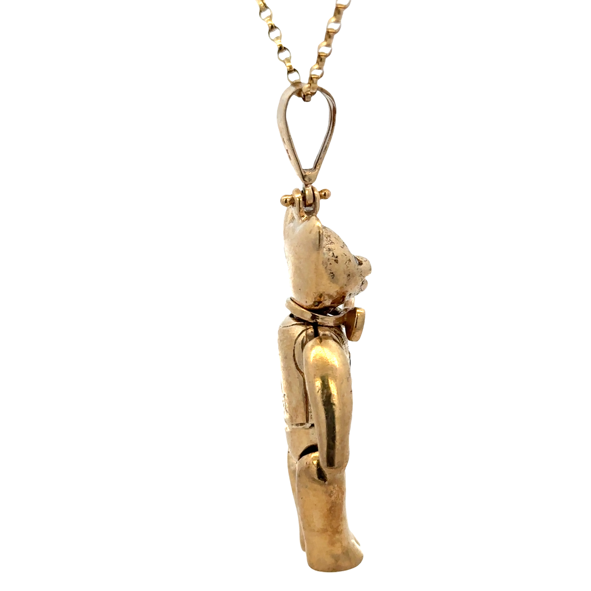 9ct yellow gold bear pendant 27.4g (sh27501b)
