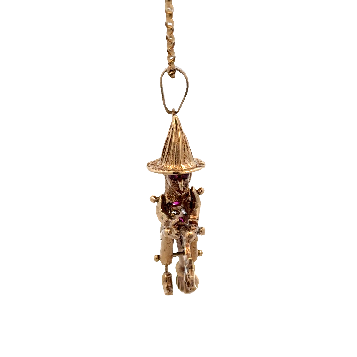 9ct yellow gold witch pendant 7.5g (sh25707l)