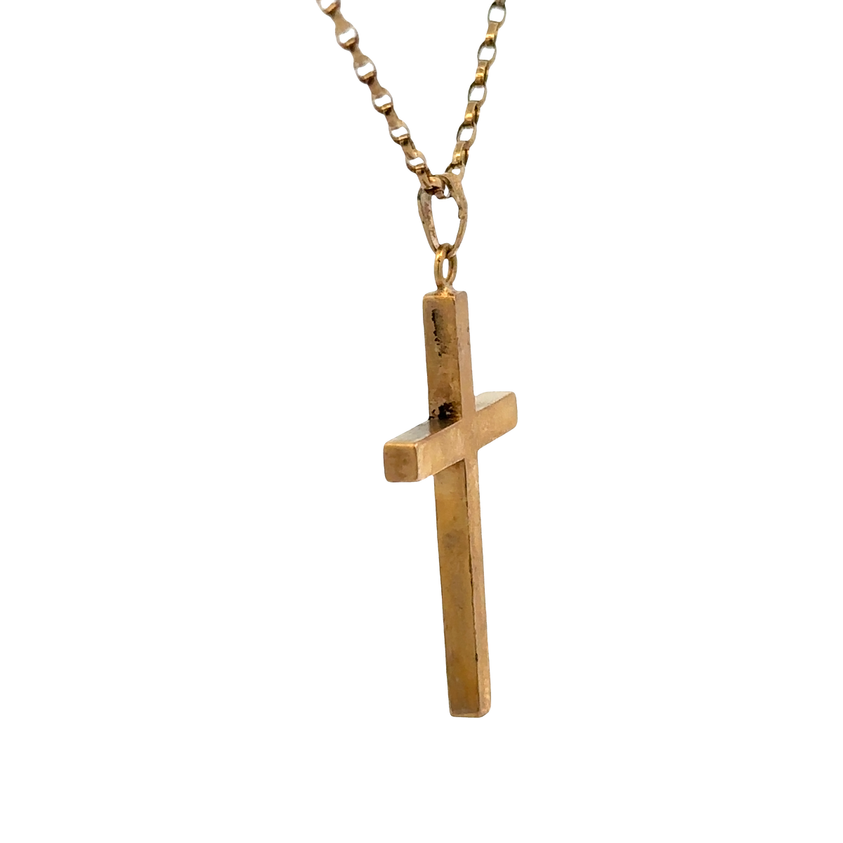 9ct yellow gold cross pendant 4.9g (sh27236b)