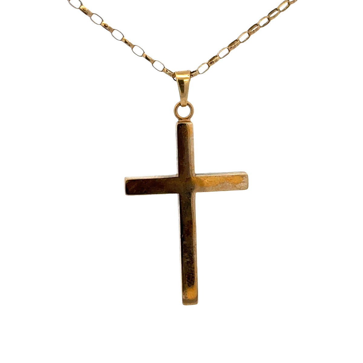 9ct yellow gold cross pendant 4.9g (sh27236b)