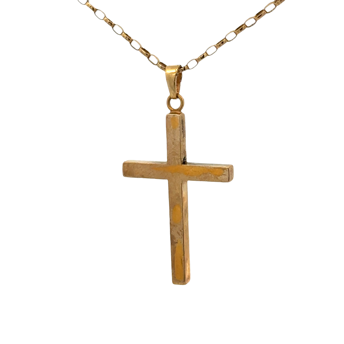 9ct yellow gold cross pendant 4.9g (sh27236b)