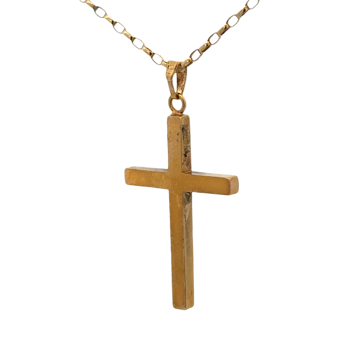 9ct yellow gold cross pendant 4.9g (sh27236b)