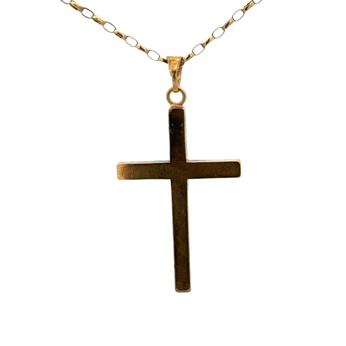 9ct yellow gold cross pendant 4.9g (sh27236b)