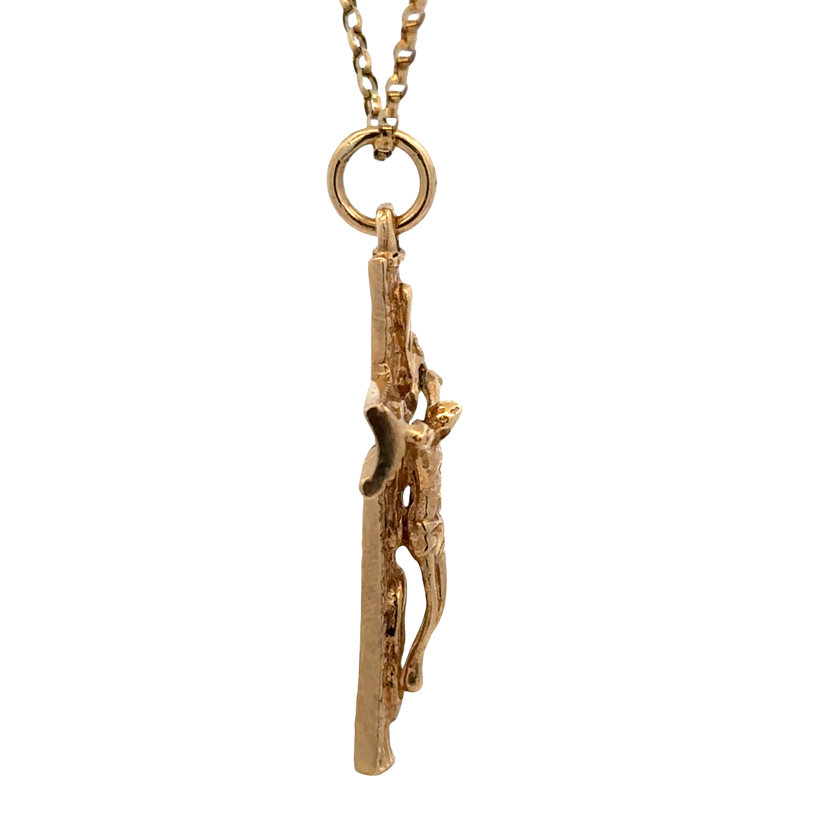 9ct yellow gold cross pendant 6g (sh27239b)
