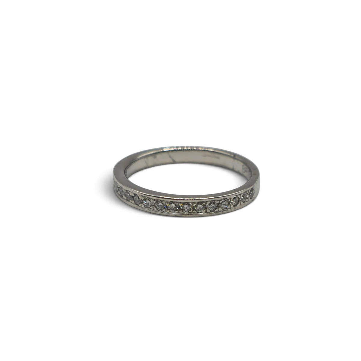 Platinum half eternity diamond ring  sh27167b