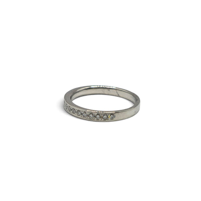Platinum half eternity diamond ring  sh27167b