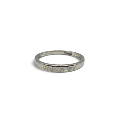 Platinum half eternity diamond ring   sh27172b