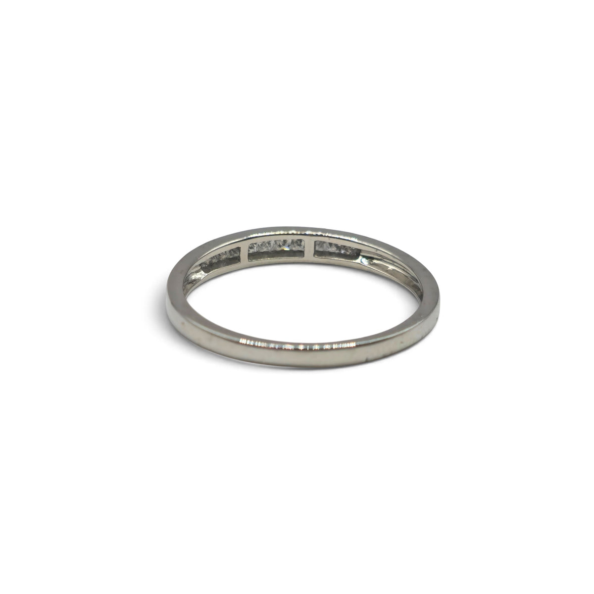 Platinum half eternity diamond ring   sh27172b