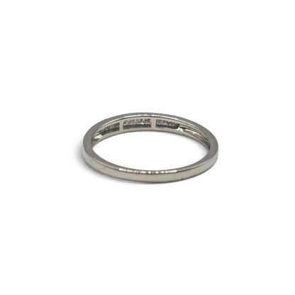 Platinum half eternity diamond ring   sh27172b