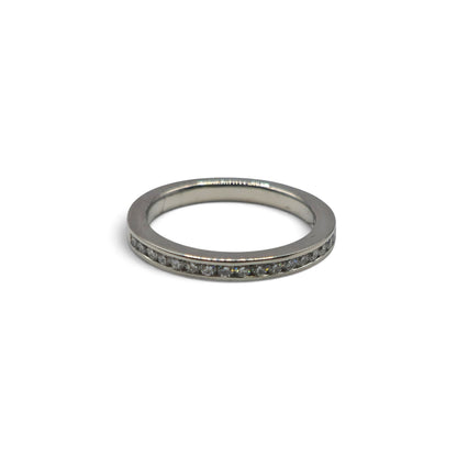 platinum half eternity ring sh27174b