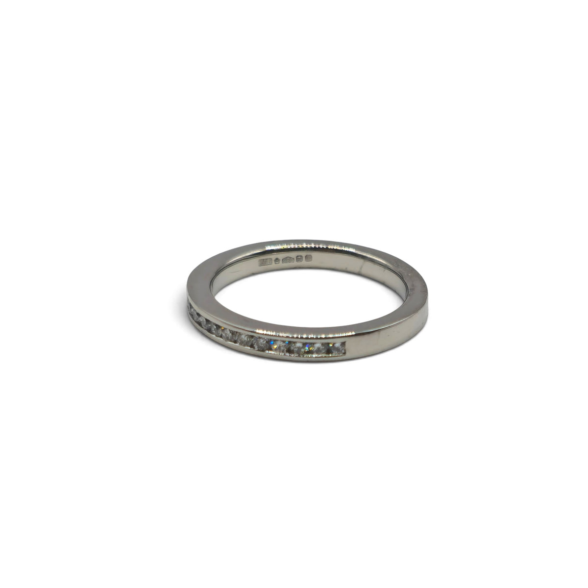 platinum half eternity ring sh27174b