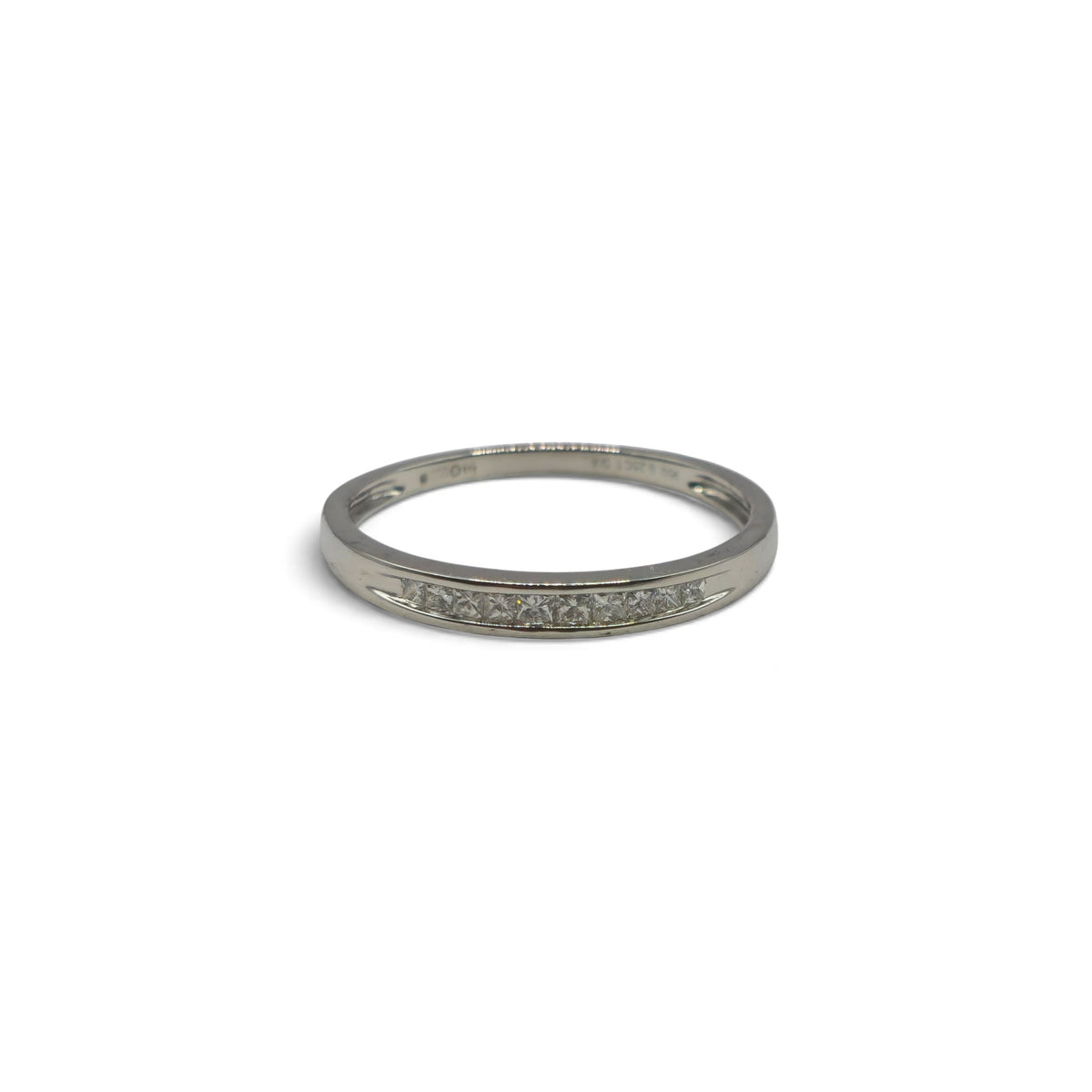 Platinum half eternity ring  sh27110b