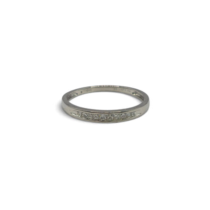 Platinum half eternity ring  sh27110b