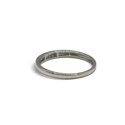 Platinum half eternity ring  sh27110b
