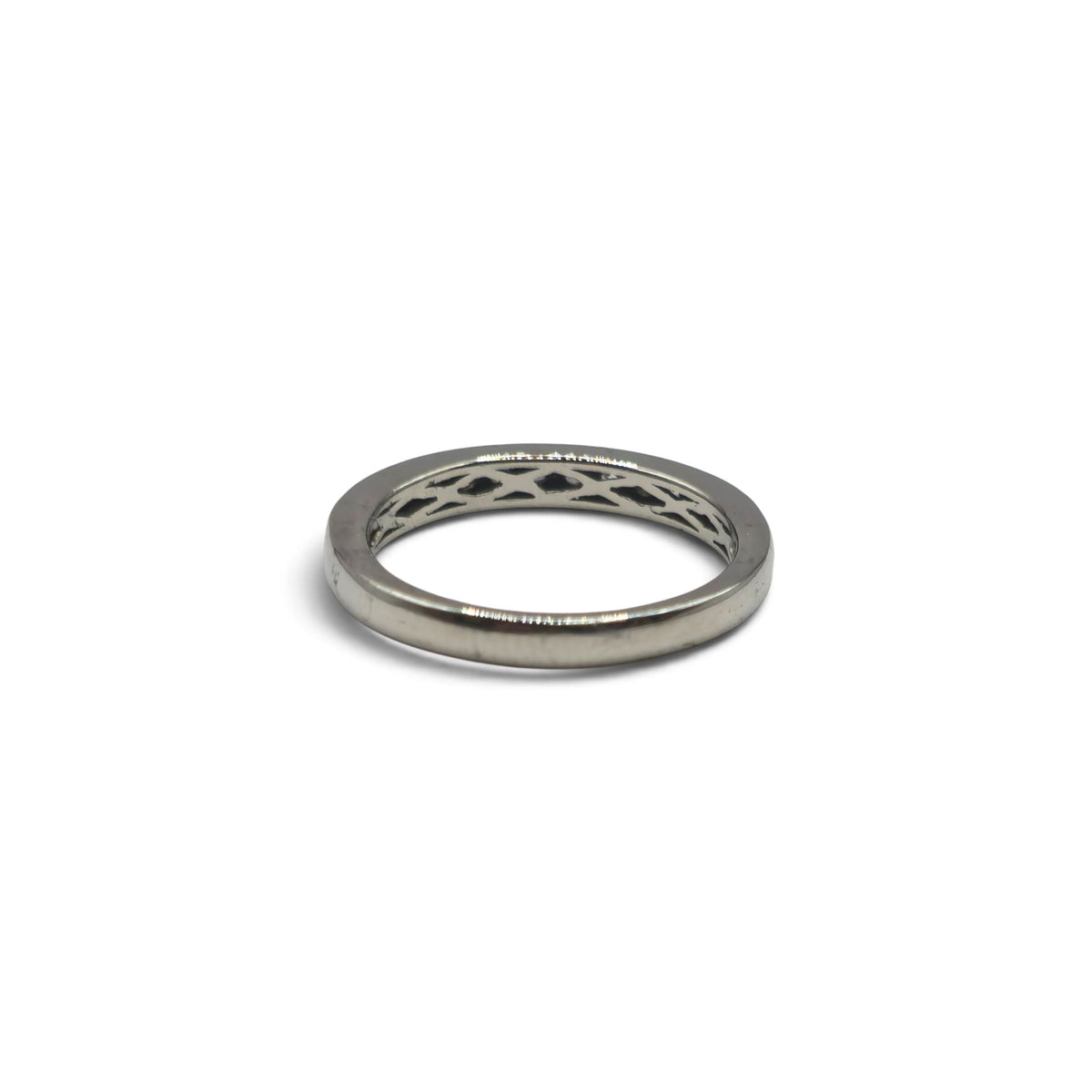 Platinum half eternity diamond ring  sh27173b
