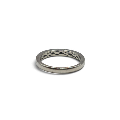 Platinum half eternity diamond ring  sh27173b