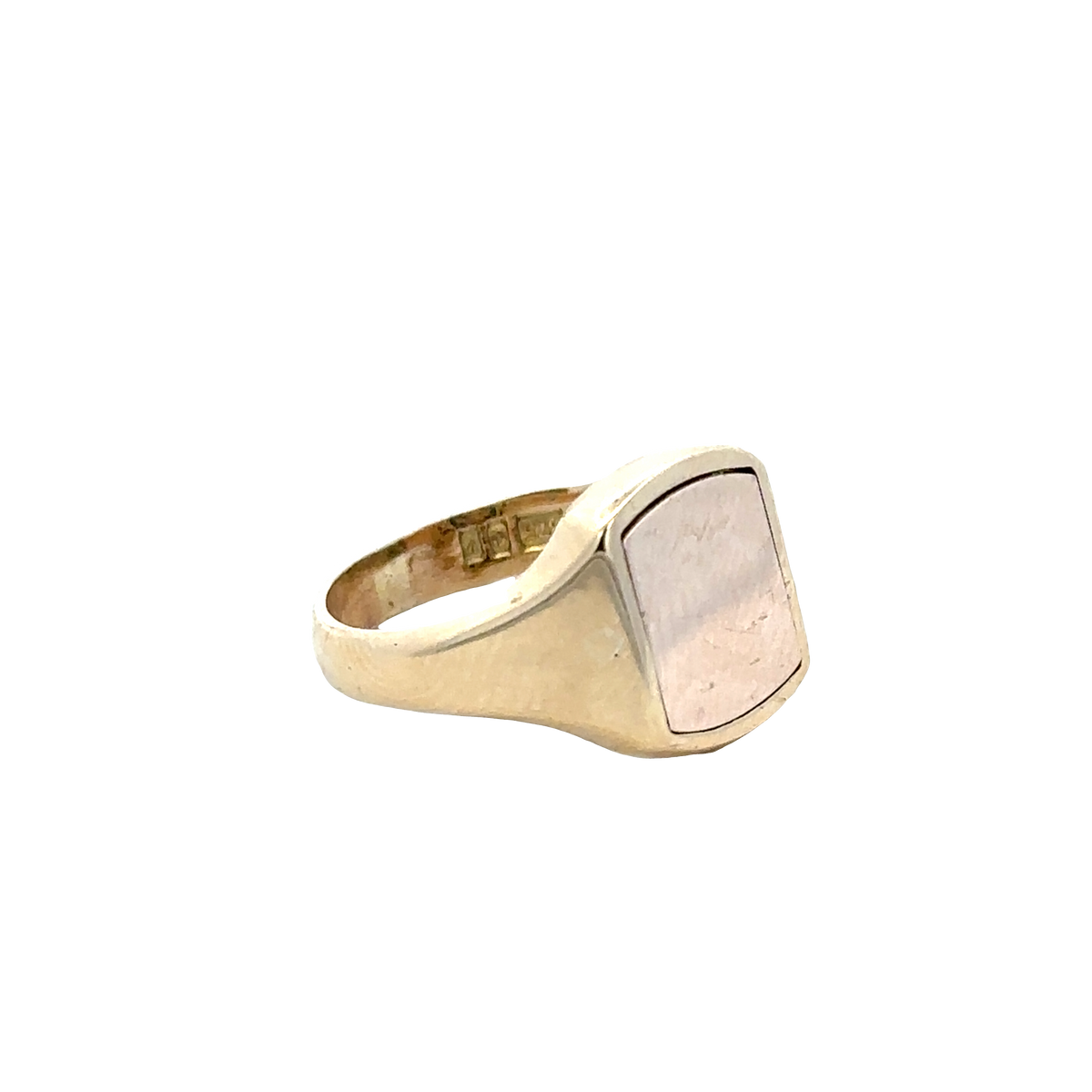 9ct yellow gold masonic ring  27824b