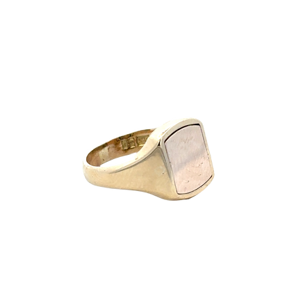 9ct yellow gold masonic ring  27824b