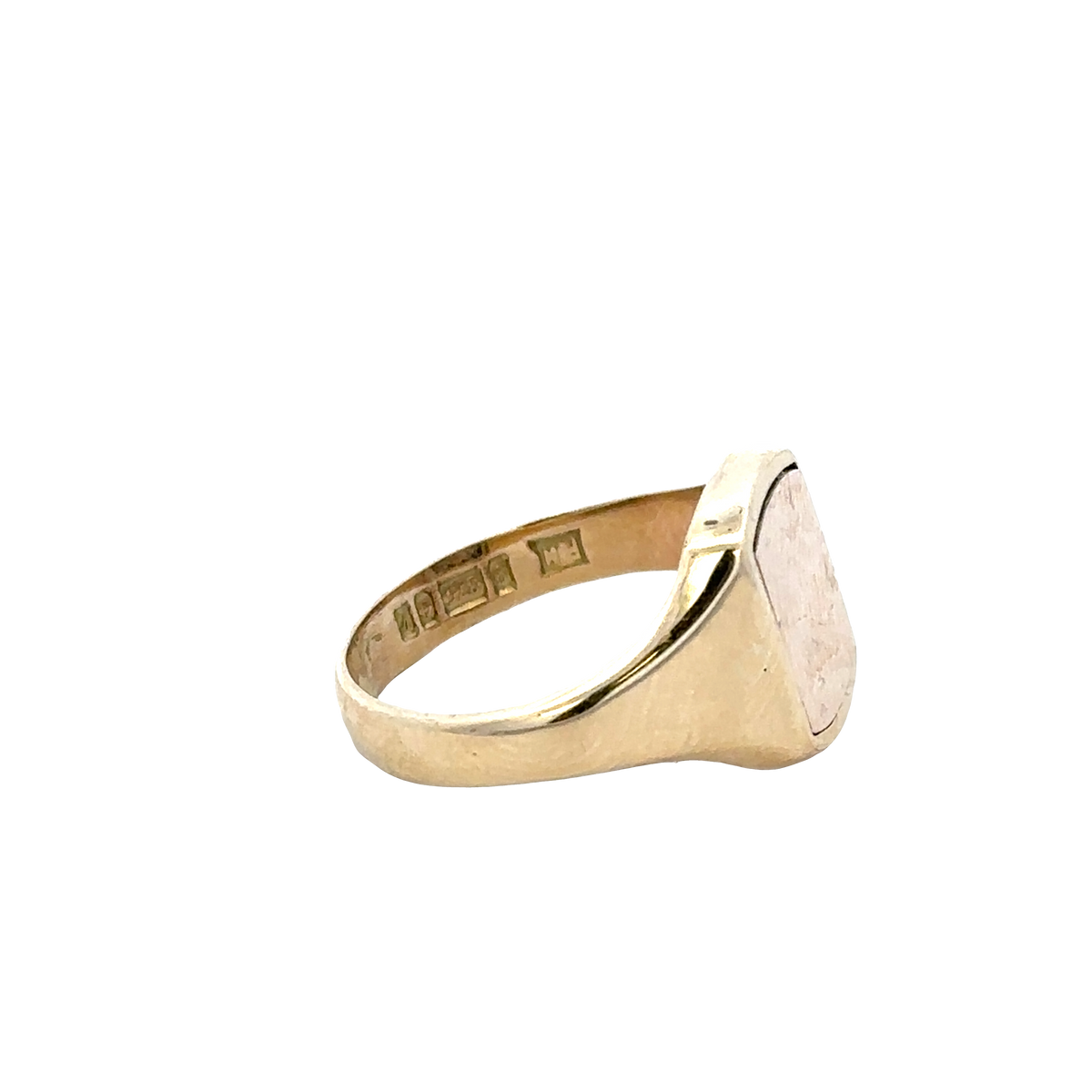 9ct yellow gold masonic ring  27824b