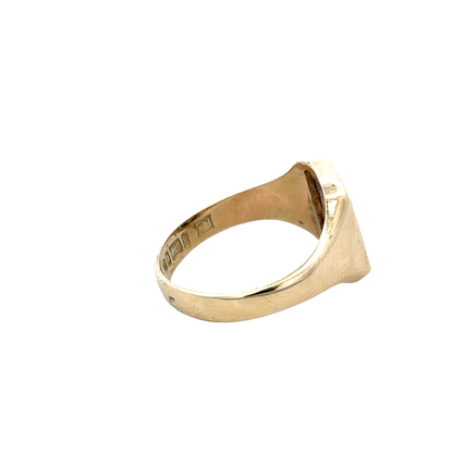 9ct yellow gold masonic ring  27824b