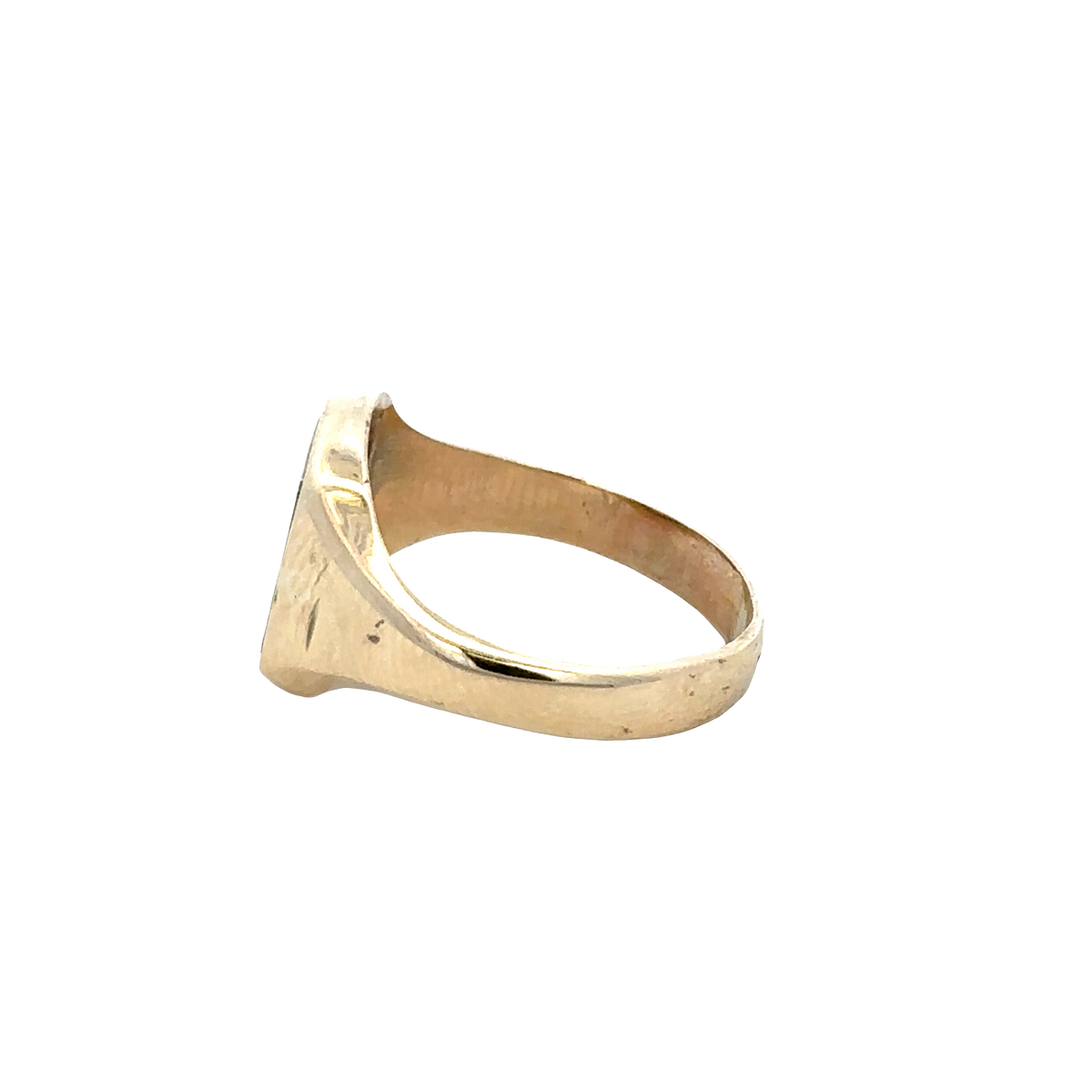 9ct yellow gold masonic ring  27824b