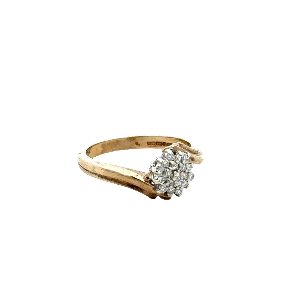 9ct yellow gold diamond ring  sh25694l