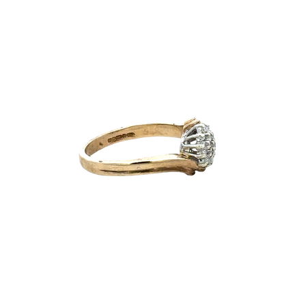 9ct yellow gold diamond ring  sh25694l