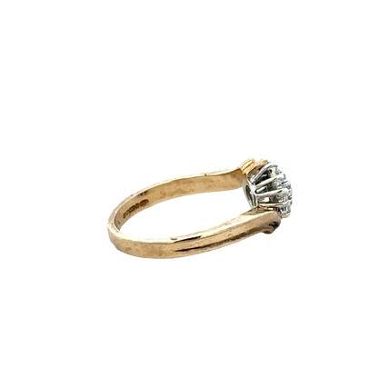 9ct yellow gold diamond ring  sh25694l