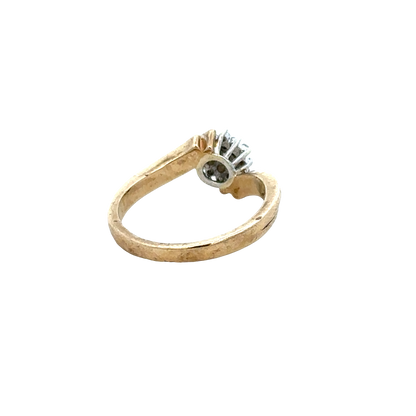 9ct yellow gold diamond ring  sh25694l