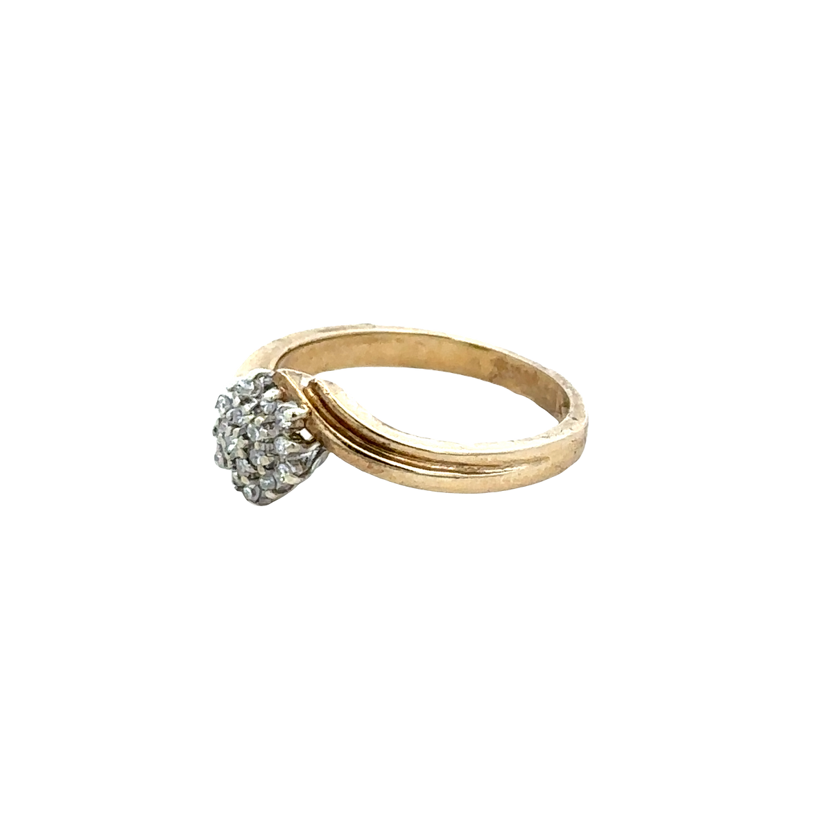 9ct yellow gold diamond ring  sh25694l