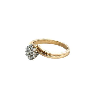9ct yellow gold diamond ring  sh25694l