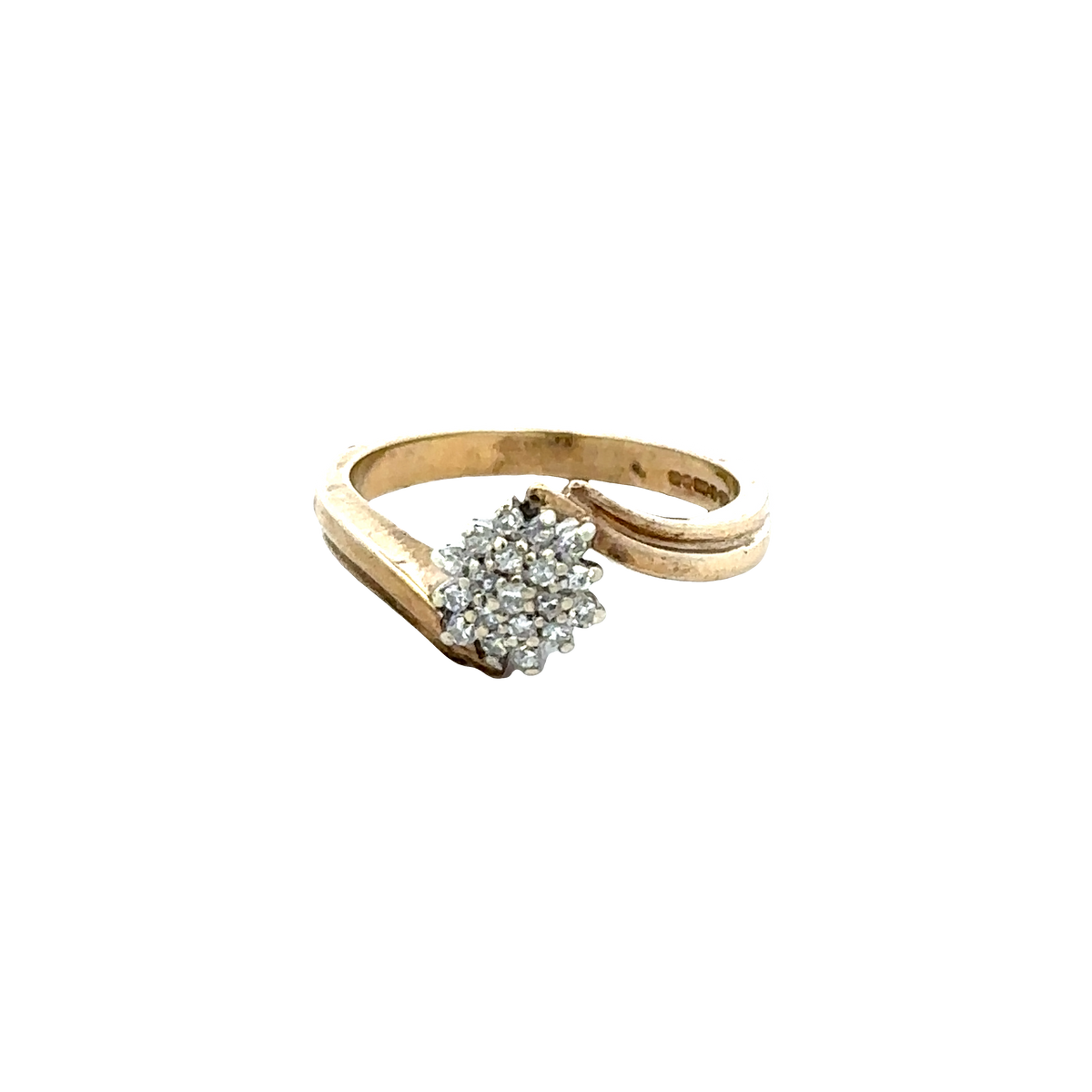 9ct yellow gold diamond ring  sh25694l
